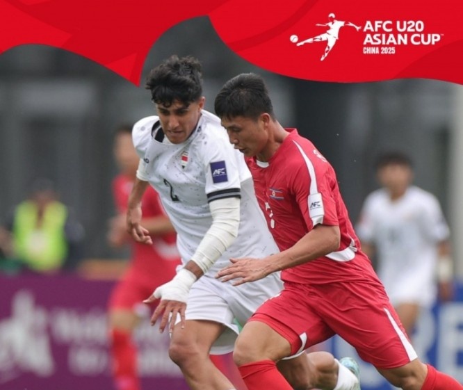 U20亞洲杯-上屆亞軍伊拉克1-1戰(zhàn)平朝鮮，后者控球率僅34%